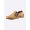 Slipper CASUAL LOOKS, Damen, Gr. 38, gelb (ocker), Glattleder, sportlich, Schuhe
