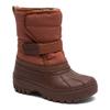 Winterstiefel BISGAARD "pacson", Kinder, Gr. 27, orange (terracotta), Textil, Synthetik, sportlich, Schuhe, Klettstiefel mit Lammwolle, Größenschablone zum Download