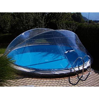 Poolverdeck CLEAR POOL "Cabrio Dome", transparent, B:450cm H:145cm T:450cm, Polyvinylchlorid (PVC), Verdecke, in verschiedenen Größen Image