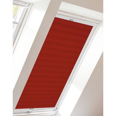 Dachfensterplissee SUNLINES "Young Style Crush", rot (rot, weiß), B:97,4cm H:136,1cm, Obermaterial: 100% Polyester, Plissees, mit Führungsschienen Image