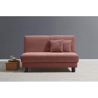 Schlafsofa ELL + ELL "Enny", rot, B:160cm H:85cm T:100cm, 100% Polyester, Sofas Image