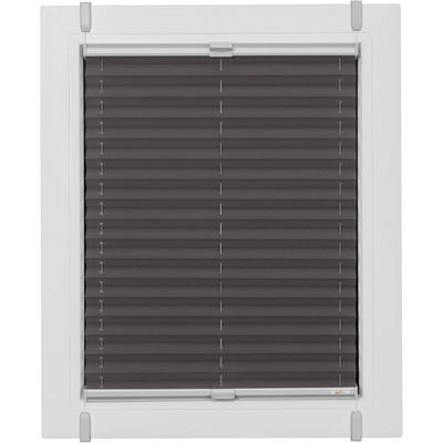 Plissee SUNLINES "One Size Style Crepe", grau (anthrazit, grau, grau), B:120cm H:160cm, Obermaterial: 85% Polyester, 15% sonstige Fasern, Plissees, Zubehörfarbe grau, zum Klemmen Image