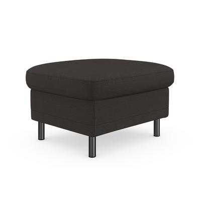 Stauraumhocker PLACES OF STYLE "Calando", grau (anthrazit), B:76cm H:46cm T:64cm, 98% Polyester 2% Polyamid, Hocker, passend zur Polsterserie "Calando", auch im Soft-Clean-Bezug Image