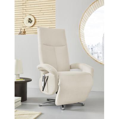 TV-Sessel SIT & MORE "Tycoon mit Kopfteilverstellung und 360 Drehfunktion", weiß, B:74cm H:112cm T:82cm, 98%Polyester, 2%Polyamid, Sessel, wahlweise manuell oder elektrischer Funktion, auch mit Akku (kabellos) Image