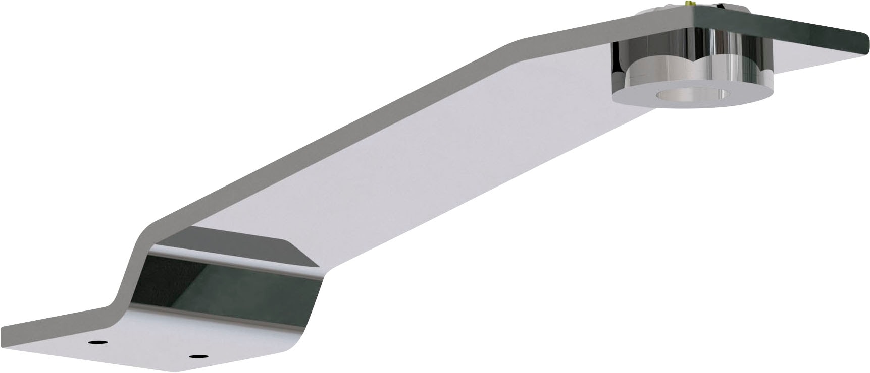 Aufbauleuchte MUSTERRING "Imola W", grau (chromfarben), B:5,5cm H:3cm T:22,5cm, Leuchten, in drei Set-Varianten