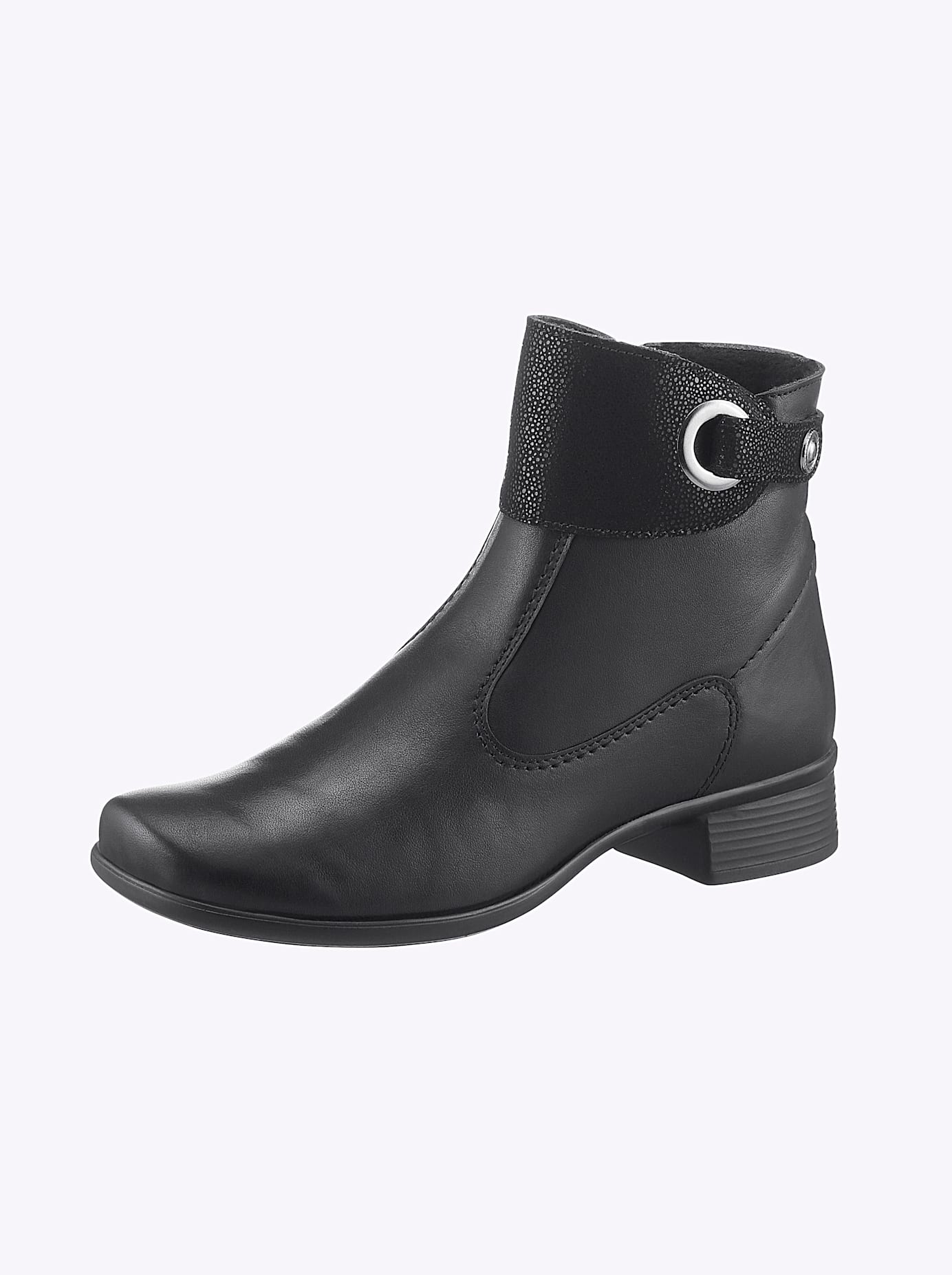 Stiefelette CASUAL LOOKS, Damen, Gr. 37, schwarz, Nubukleder, Rindsleder, Veloursleder, Schuhe Stiefelette