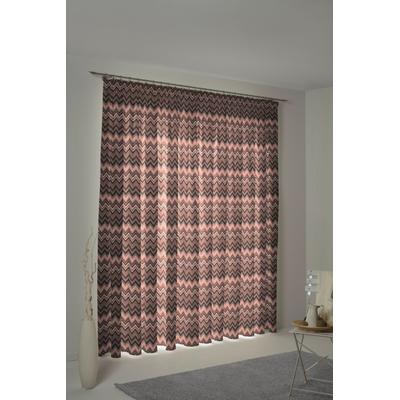 Vorhang WIRTH "Benewitz" Gr. 1, orange (terrakotta), B:65cm H:125cm, Jacquard, Baumwolle, Polyester, Gardinen Image