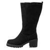 Weitschaftstiefel SHEEGO, Damen, Gr. 40, schwarz, Veloursleder, Schuhe