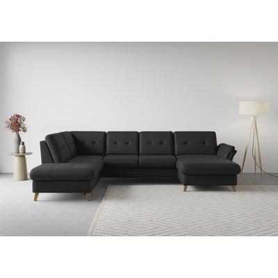 Wohnlandschaft SIT & MORE "Göteborg", grau (anthrazit), B:327cm H:90cm T:226cm, Sofas, inkl. Sitztiefenverstellung, wahlweise mit Bettfunktion & Bettkasten Image