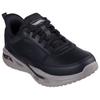 Slip-On Sneaker SKECHERS "ARCH FIT ORVAN", Herren, Gr. 43, schwarz, Leder, Lederimitat, casual, Schuhe, Schnürschuh, Trainingsschuh mit Glide Step