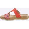 Pantolette FISCHER, Damen, Gr. 36, rot, Lederimitat, sportlich, Schuhe