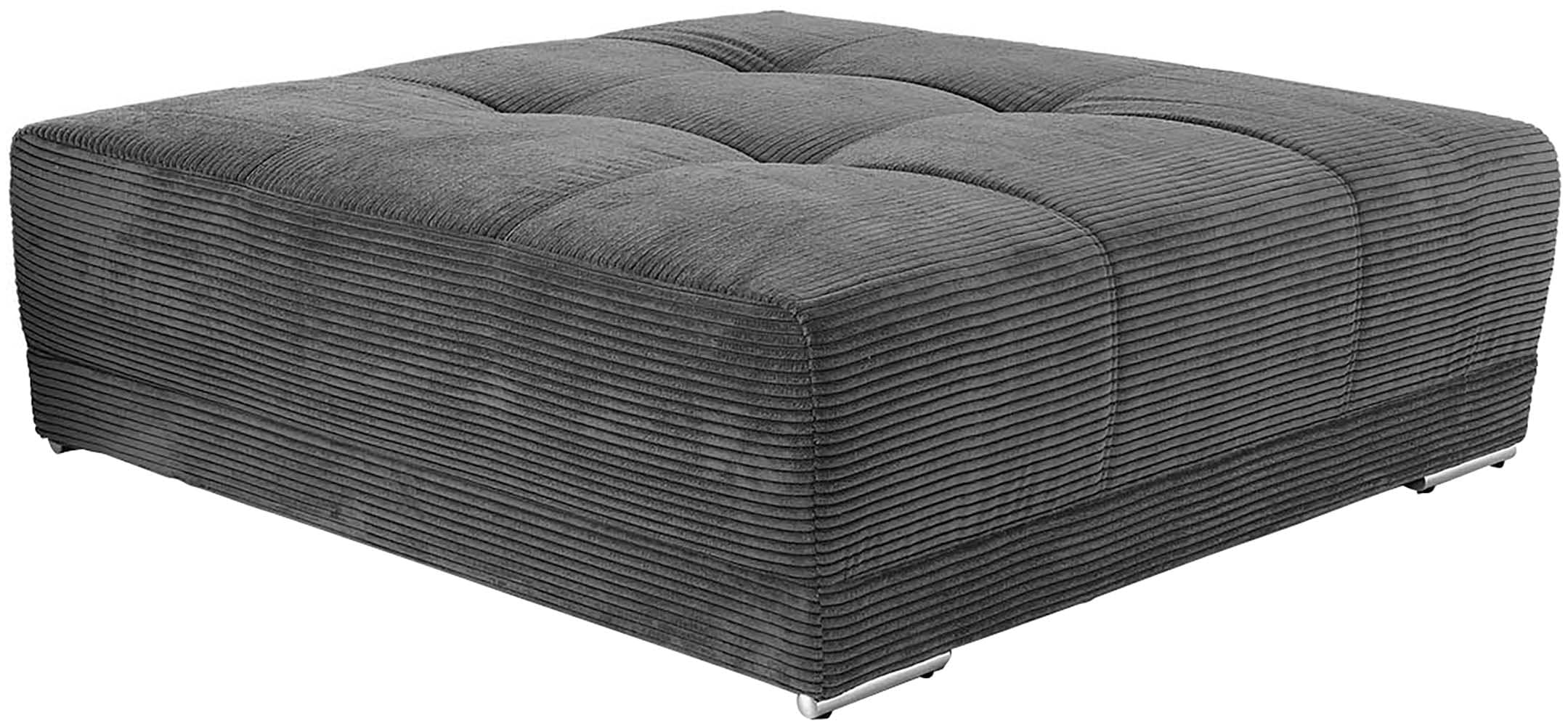 Hocker JOCKENHÖFER GRUPPE "Moldau XXL, B: 120 cm", grau, B:120cm H:39cm T:120cm, Cord: 100% Polyester, Hocker, Hocker, Mega-Hocker im XXL-Format