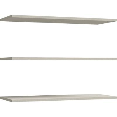 Einlegeboden FORTE, grau (grau textilnachbildung), B:107,8cm H:2,2cm T:41,8cm, Dekorfolie, Holzwerkstoff, Einlegeböden, 3er- Set, Breite 107,8 cm Image