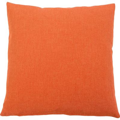 Dekokissen GÖZZE "Milano", orange (terra, unifarben), B:40cm L:40cm, Polyester, Dekokissen_Sitzkissen_Kissenhüllen, mit Reißverschluss, Kissenhüle ohne Füllung, 2 Stück Image