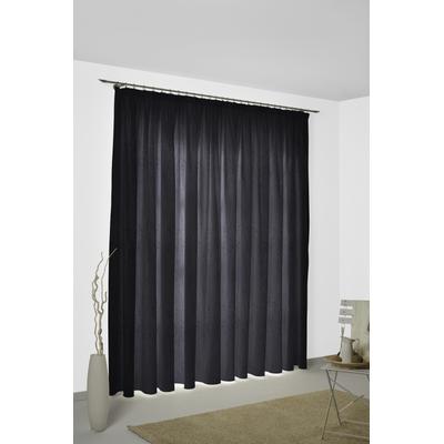 Vorhang WIRTH "Lahnstein" Gr. 4, schwarz, B:132cm H:245cm, Polyester, Gardinen Image