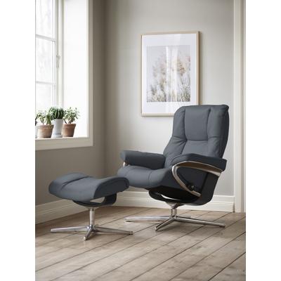 Relaxsessel STRESSLESS "Mayfair", blau (atlantic blau batick), B:83cm H:102cm T:74cm, Leder BATICK: BATICK ist ein leicht korrigiertes, durchgefärbtes und genarbtes Möbelleder, bei dem die meisten Unebenheiten und Spuren in der Regel entfernt... Image