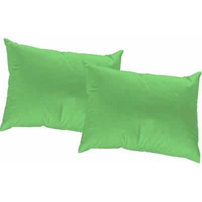 Dekokissen WIRTH "SUNBONE" Gr. 3, grün (grün, gemustert, unifarben), B:40cm L:60cm, Polyester, Dekokissen_Sitzkissen_Kissenhüllen, Kissenhülle ohne Füllung, 2 Stück Image