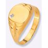 Fingerring LADY Gr. 18, silber (silber vergoldet 925), Fingerringe, Herren, 18, Silber 925 (Sterlingsilber)