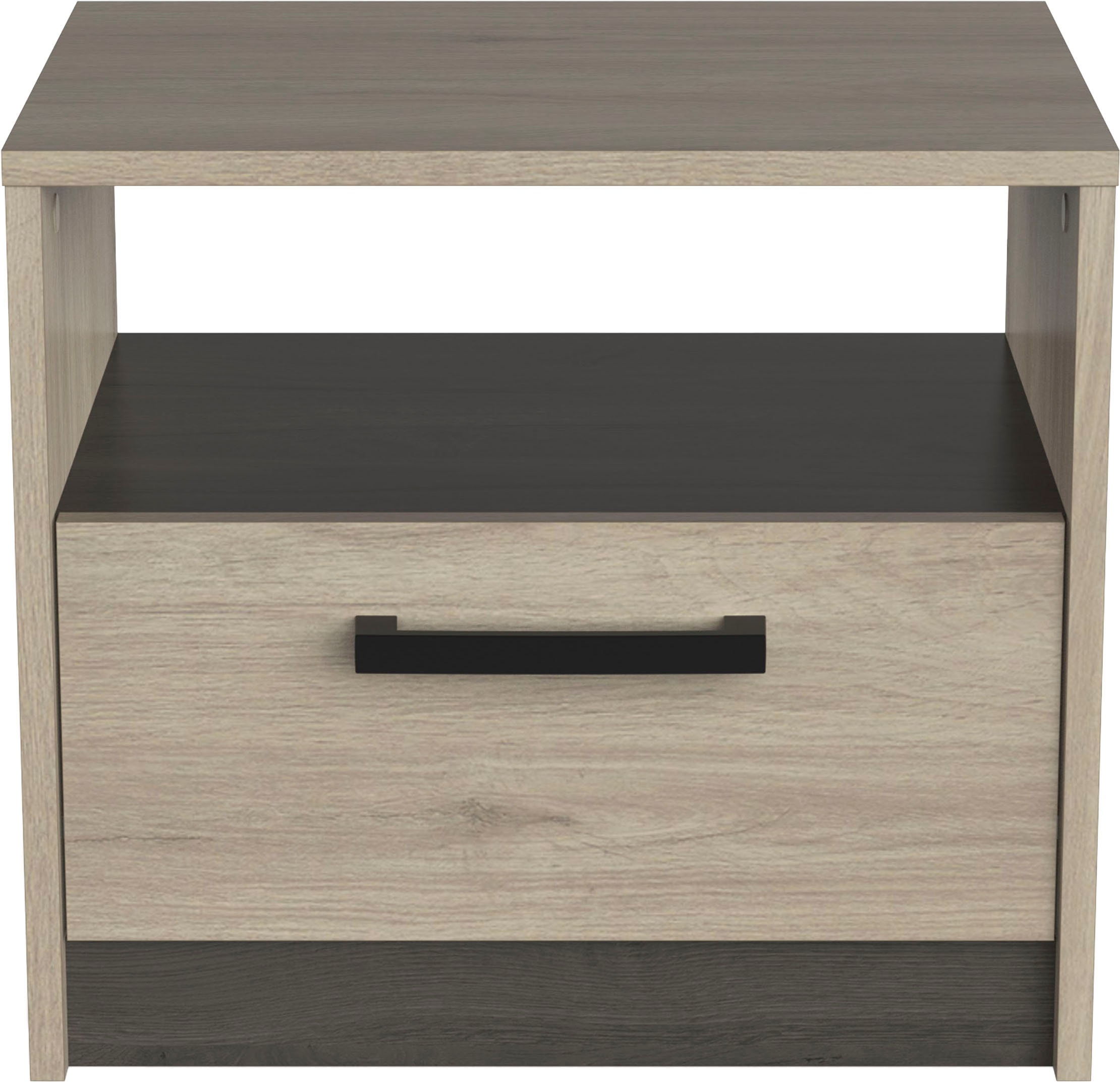 Nachttisch DEMEYERE GROUP "Watson", braun (kronberg eich, waterford), B:46cm H:41cm T:34,7cm, Tische, Nachttisch, Nachttisch mit 1 Schublade