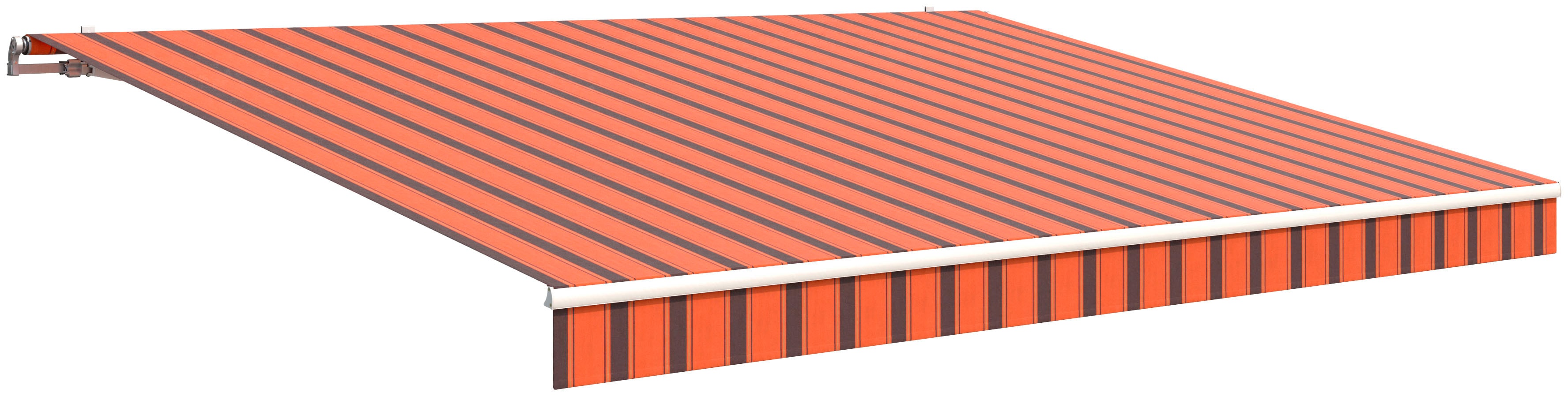 Gelenkarmmarkise WISMAR "Classic", orange (orange, braun), B:450cm H:25cm, Polyacryl, Markisen Image