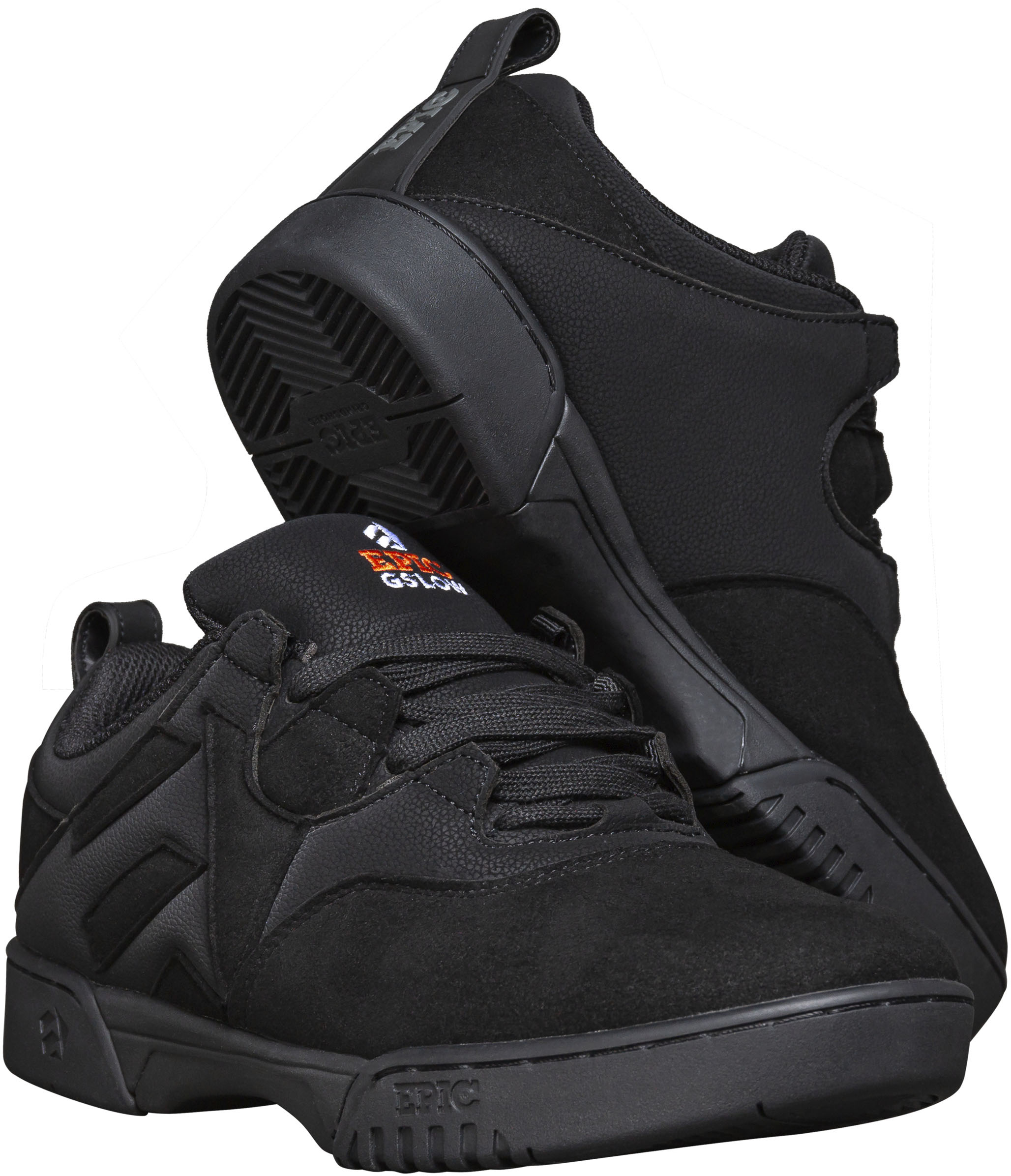 Gleitschuh EPIC GRINDSHOES "Low Raven" Gr. 42, schwarz, Inlineskates_Rollschuhe, 42 (bis ), Leder Image