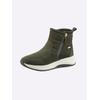 Stiefelette CAPRICE, Damen, Gr. 41, grün (khaki), Leder, Textil, sportlich, Schuhe