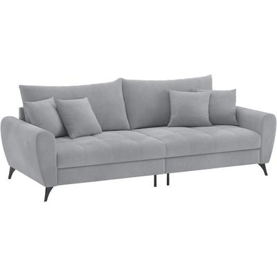 Big-Sofa MR. COUCH "Blackburn II", grau (memphis 45 grau), B:260cm H:71cm T:108cm, Memphis (Grundgewebe - 100% Polyester; Nutzschicht- 90% Polyester / 10% Polyamide), Sofas, Wahlweise mit Kaltschaumpolsterung bis 140 kg belastbar Image