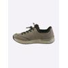 Slipper RIEKER, Damen, Gr. 42, grau (hellgrau), Lederimitat, sportlich, Schuhe