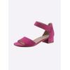 Sandalette CAPRICE, Damen, Gr. 4,5, pink, Veloursleder, sportlich, Schuhe
