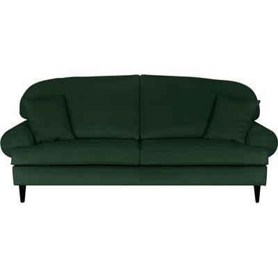 2-Sitzer HOME AFFAIRE "Vitreux", grün (dunkelgrün), B:188cm H:95cm T:100cm, 100% Polyester, Sofas, auch im Bouclébezug, incl. Zierkissen Image