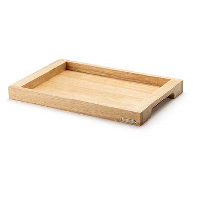 Tablett CONTINENTA, braun (holzfarben), B:29,5cm H:4cm L:44cm, Holzwerkstoff, Tabletts, Gummibaum Image
