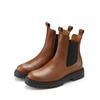 Stiefelette ELBSAND, Damen, Gr. 39, gelb (camel, schwarz), Obermaterial: 100% Rindsleder. Futter: 100% Synthetik. Decksohle: 100% Synthetik. Laufsohle: 100% Synthetik, unifarben, casual, Schuhe, Chelseaboots, Schlupfstiefel, Bikerboots aus Leder