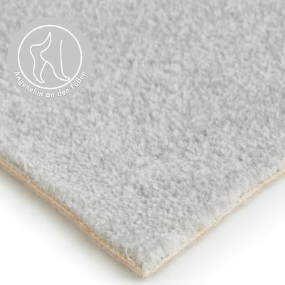 Teppichboden ANDIAMO "Catania, Velours, Made in Belgium", grau (hellgrau), B:400cm H:7,5mm L:200cm, Kunstfaser, Teppiche, meliert, Breite 400 cm oder 500 cm, strapazierfähig & pflegeleicht Image