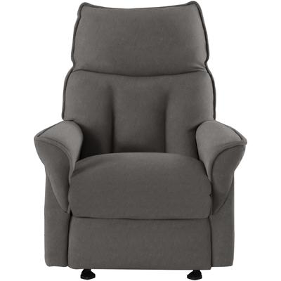 Relaxsessel LA-Z-BOY "F200", grau (dusty grau eqe 79), Sessel, Chenille EQE,manuell verstellbar, Relaxfunktion-Integrierte Fußstütze-Kopfstützenverstellung-Wippfunktion, B/H/T: 82cm x 103cm x 92cm, Chenille EQE (100% Polyester), inkl. Rücken- und... Image