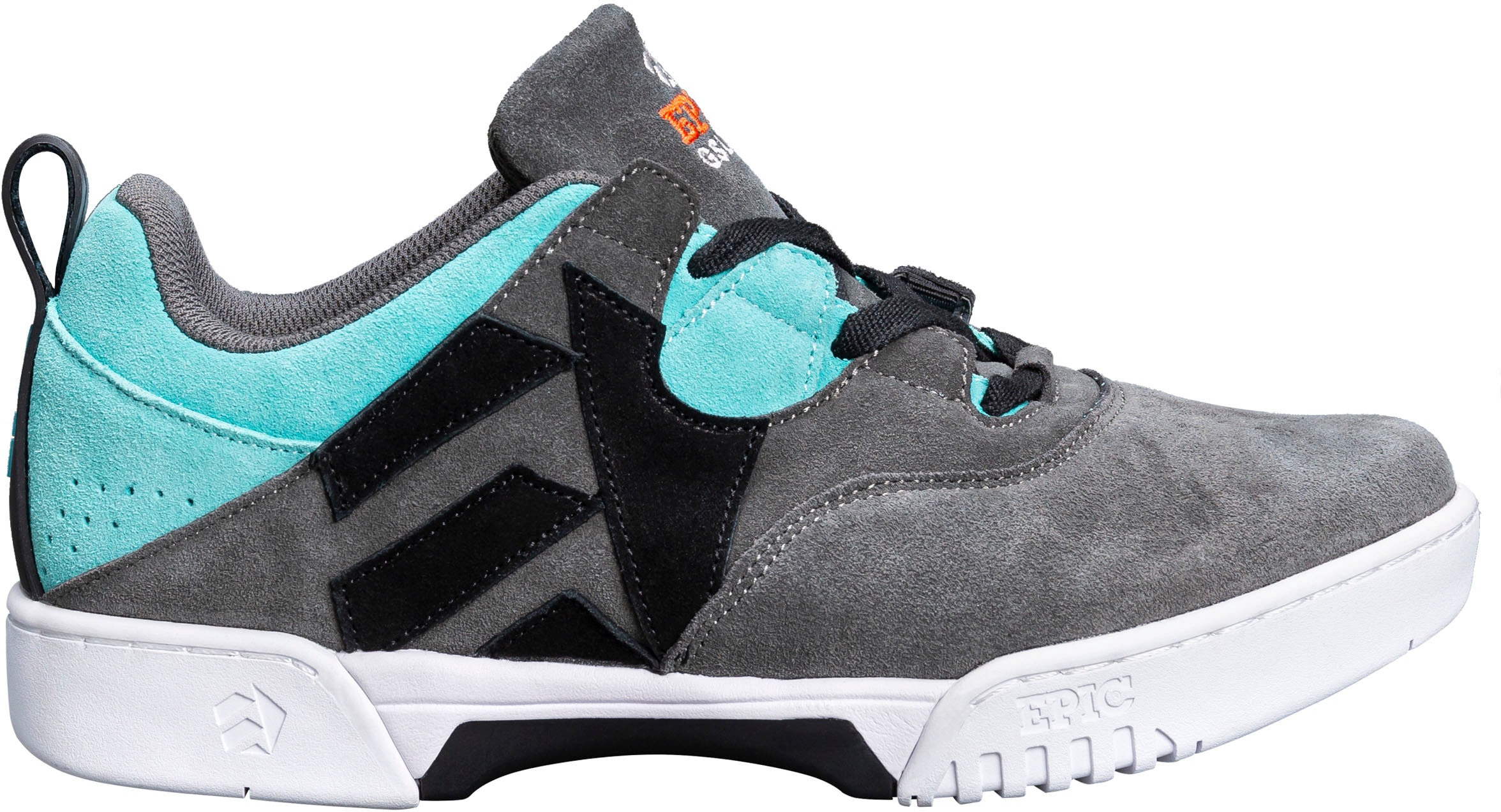 Gleitschuh EPIC GRINDSHOES "Hype/Dash" Gr. 38, blau (grau, türkis, schwarz, weiß), Inlineskates_Rollschuhe, 38 (bis ), Leder