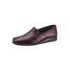 Hausschuh ROHDE, Herren, Gr. 46, rot (bordeaux), Glattleder, Schuhe