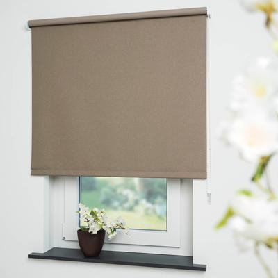 Seitenzugrollo LIEDECO "Uni" Gr. 2, braun (kaffee), B:82cm H:180cm, Polyester, Rollos Image