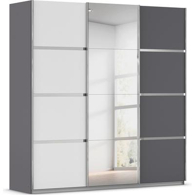 Kleiderschrank RAUCH "Schwebetürenschrank OTTO´s Choice Garderobe Schrank TOP ANGEBOT Avola", graumetallic, alpinweiß, leisten chrom, B:203cm H:210cm T:62cm, Holzwerkstoff, Schränke, mit eleganten Zierleisten in Chrom, Schwarz oder Weiß MADE IN... Image