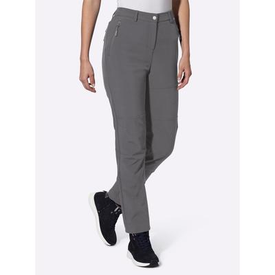 Softshellhose CASUAL LOOKS, Damen, Gr. 36, Normalgrößen, grau (anthrazit), 94% Polyester, 6% Elasthan, unifarben, Hosen Image