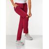 Zip-off-Hose CASUAL LOOKS, Damen, Gr. 19, Kurzgrößen, rot (kirsche), 95% Polyamid, 5% Elasthan, unifarben, lang, Hosen