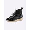 Stiefelette HEINE, Damen, Gr. 35, schwarz (schwarz, lack), Synthetik, modisch, Schuhe