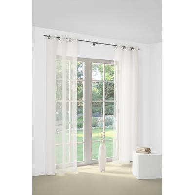 Gardine WIRTH "Bettina", beige (creme), B:700cm H:260cm, Polyester, Gardinen, Fertig-Store mit Metallösen nach Maß Image