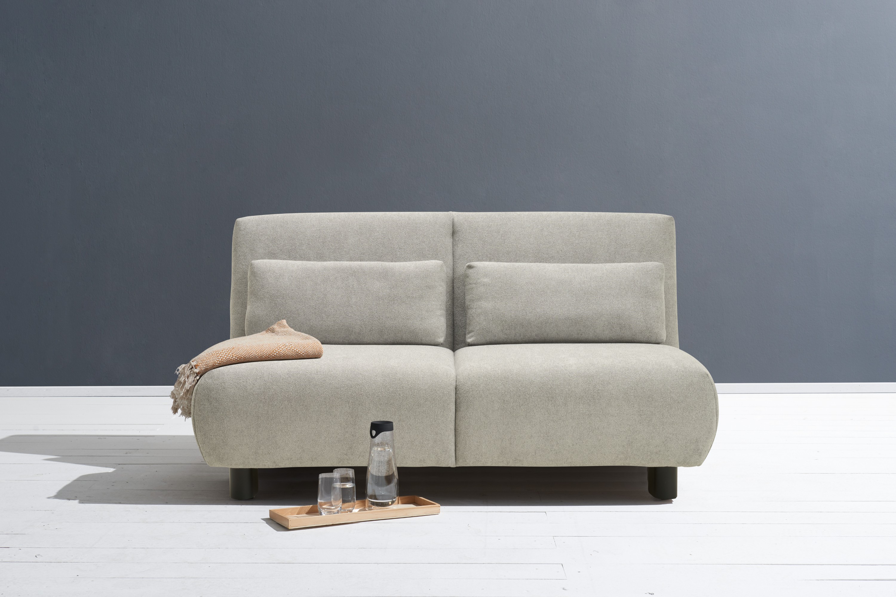 Schlafsofa ELL + ELL "Minou", grau, B:160cm, Sofas Image