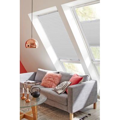 Dachfensterplissee SUNLINES "StartUp Style Honeycomb VD", weiß (weiß, weiß), B:97cm H:93,9cm, Obermaterial: 100% Polyester, Plissees, mit Führungsschienen Image
