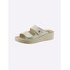 Pantolette MUBB, Damen, Gr. 41, beige, Glattleder, sportlich, Schuhe