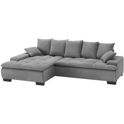 Ecksofa MR. COUCH "Haiti II, L-Form", grau (stone), B:280cm H:87cm T:180cm, Memphis (Grundgewebe - 100% Polyester; Nutzschicht- 90% Polyester / 10% Polyamide), Sofas, Wahlweise mit Kaltschaum, Bett, Bettkasten Image