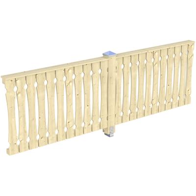 Brüstungsgeländer SKANHOLZ "Balkonschalung", beige (natur), H:96cm L:305cm, Geländer, für die Seite Image