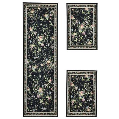 Teppich HEINE HOME Gr. 7, schwarz, B:200cm H:4mm L:290cm, Baumwolle, Polyester, Kunstfaser, Kunstfaser, Polypropylen, Teppiche Image