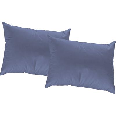Dekokissen ADAM "Uni Collection", blau (royalblau, unifarben, jaquard, struktur), B:40cm L:60cm, Baumwolle, Dekokissen_Sitzkissen_Kissenhüllen, aus zertifizierter Bio-Baumwolle, Kissenhülle ohne Füllung, 1 Stück Image