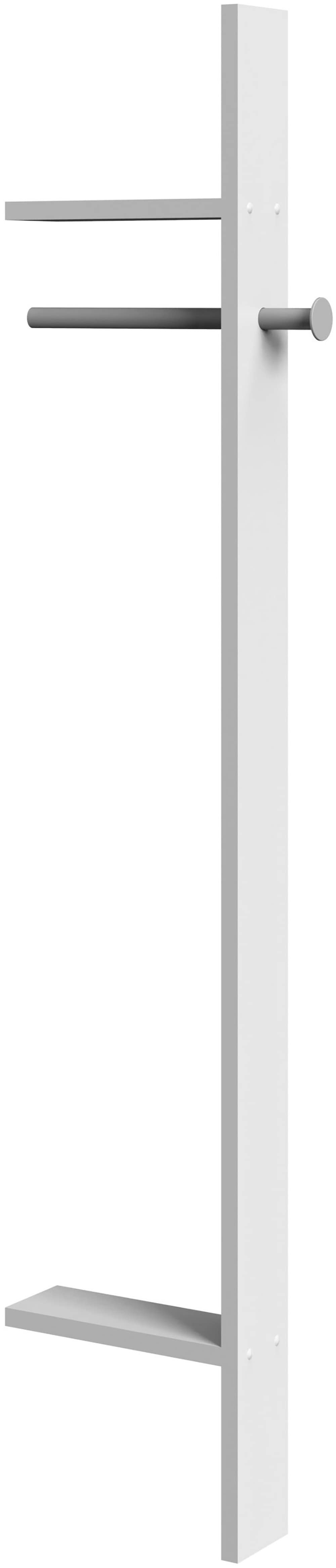 Garderobenständer WIMEX "Norderney", weiß, B:32cm H:179cm T:12cm, Spanplatte, Garderobenständer, für Eckschrank "Norderney"